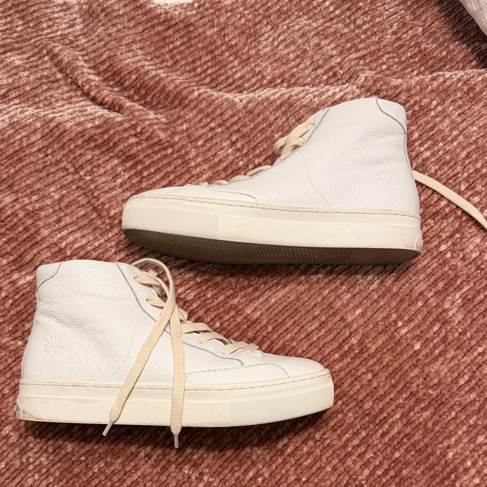 Soludos Cream High-Top Sneakers